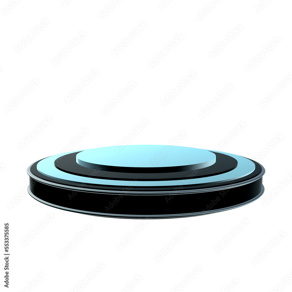 Elements 3d podium empty showcase, shop display metal color Elements 3d podium empty showcase, shop display metal color