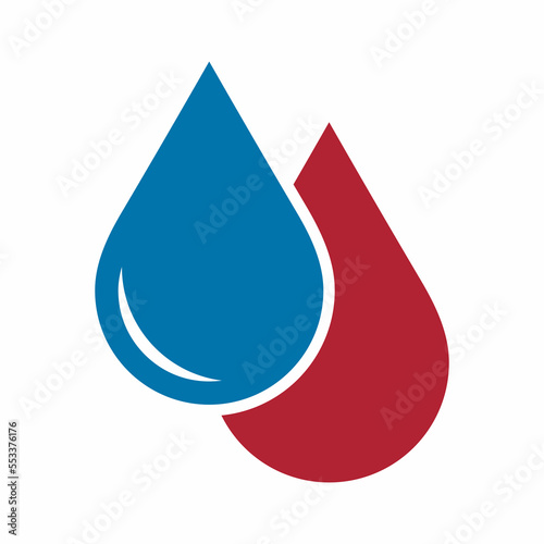 Water drops droplet raindrops oil blood icon illustration cut