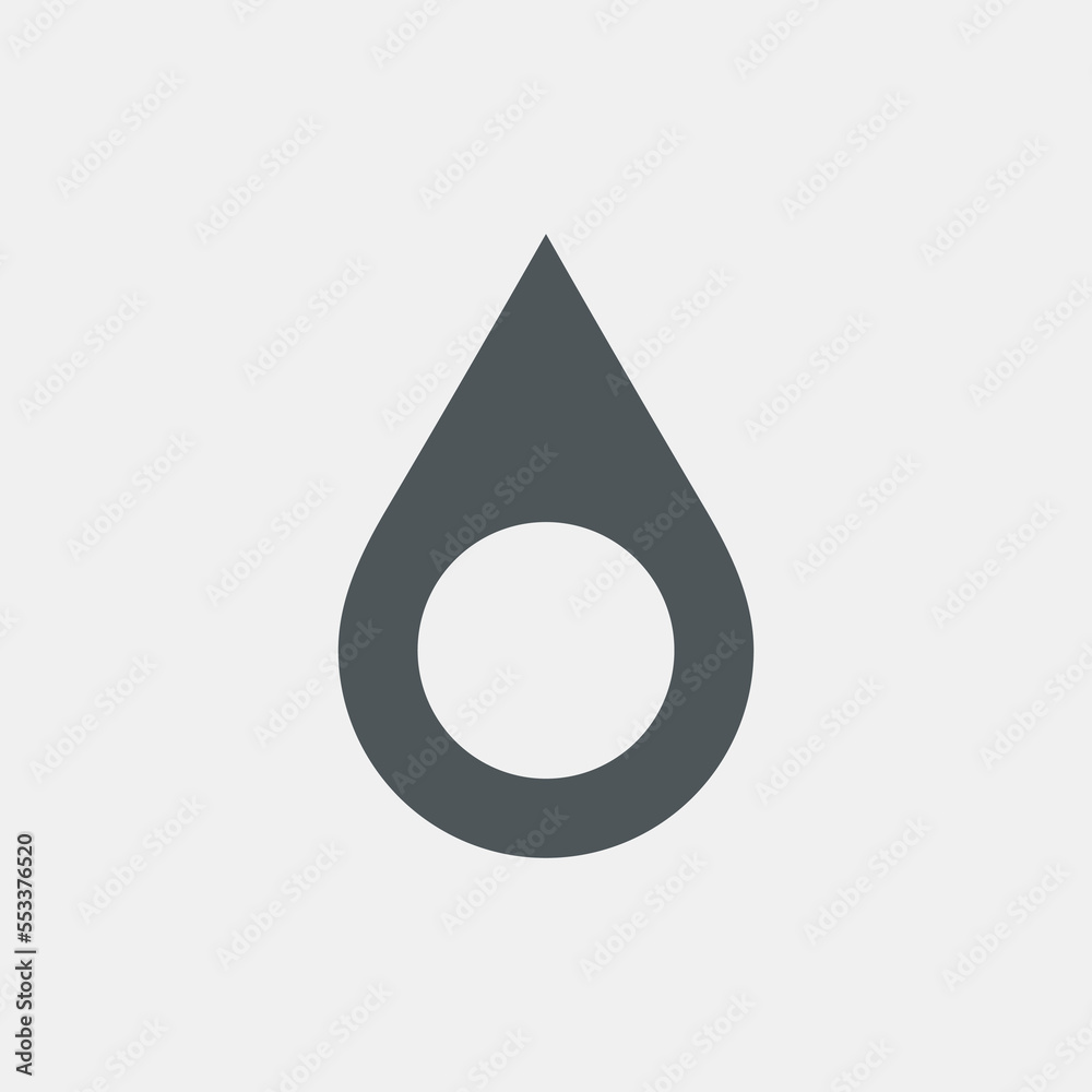 Water drop droplet raindrop icon illustration cut Water drop droplet raindrop icon illustration cut