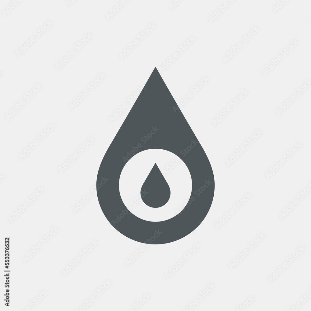 Water drop droplet raindrop icon illustration cut Water drop droplet raindrop icon illustration cut