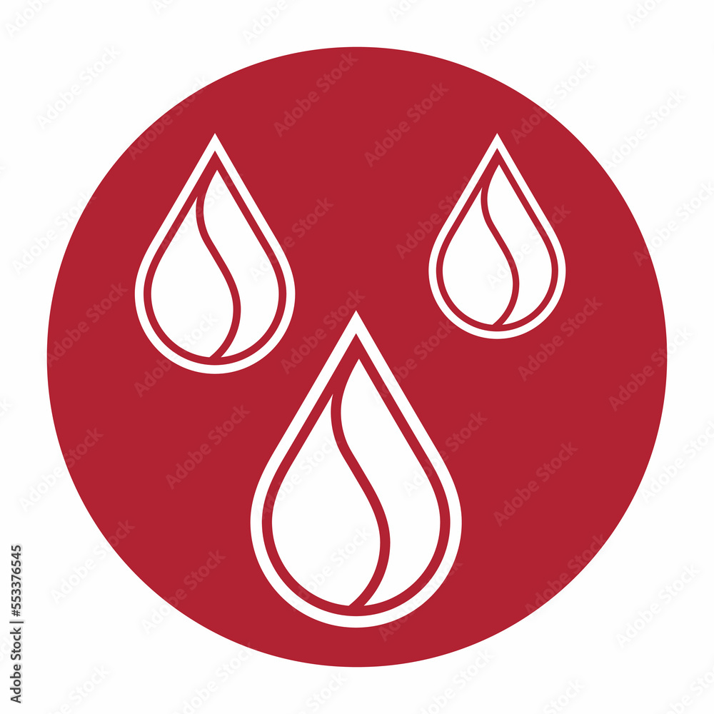 Water drop droplet raindrop icon illustration cut Water drop droplet raindrop icon illustration cut