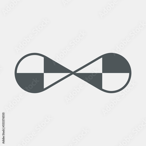 Eternity infinity symbol quality vector illustration cut