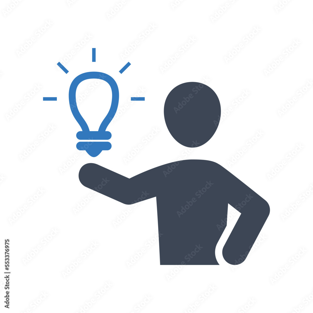 Idea light bulb icon vector graphic illustration Idea light bulb icon vector graphic illustration