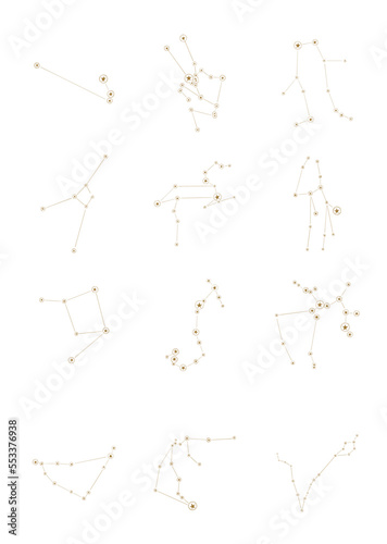 12星座の星図 © hippe