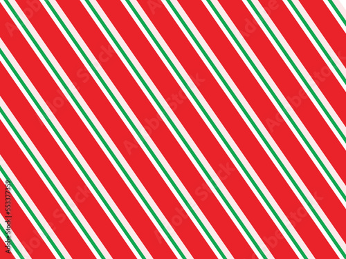 Christmas Wrapping Paper With Red and Green Background