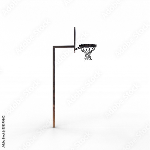 An old basketball hoop