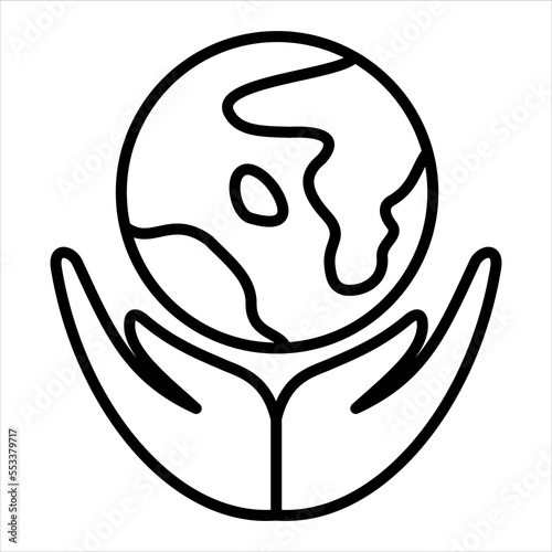 SUSTAINABILITY - PLANT ICON VECTOR IMAGE