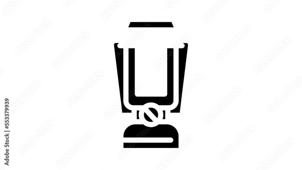 portable lamp glyph icon animation portable lamp glyph icon animation