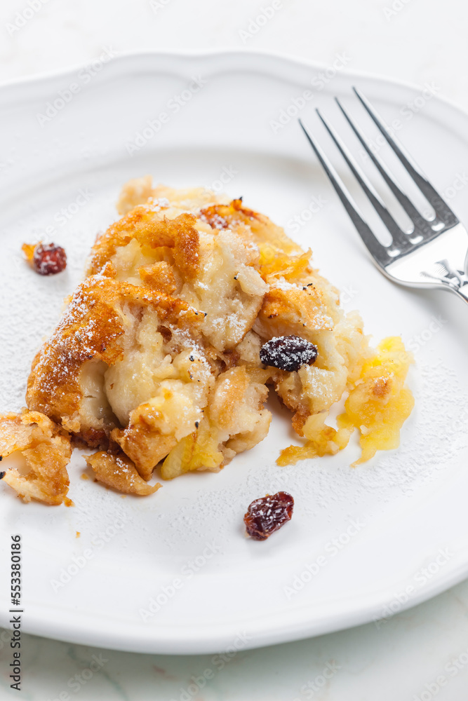 dessert called zemlovka made from buns with raisins dessert called zemlovka made from buns with raisins