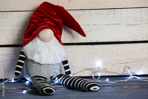 Funny Christmas gnome and g...