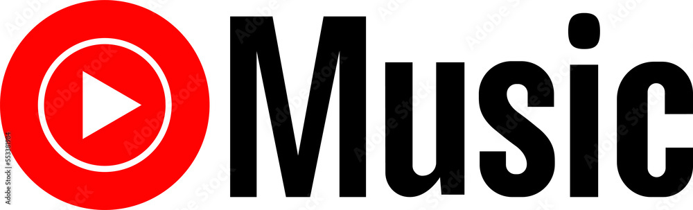 YouTube Music vector logo. YouTube Music logo on transparent background ...