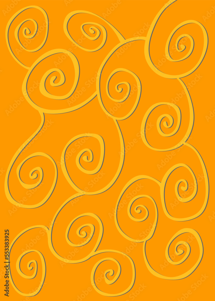 Abstract background with cute curly line pattern Abstract background with cute curly line pattern