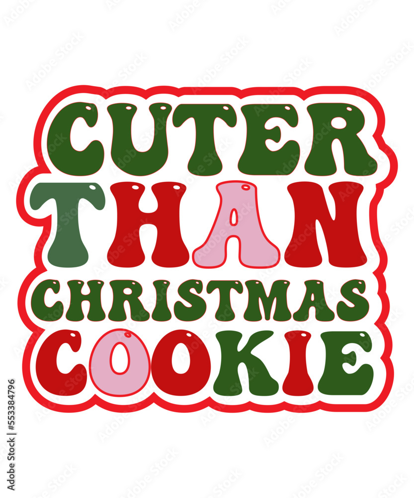 Fototapeta premium Retro Christmas SVG Bundle , Merry Christmas svg, Retro Wavy Letters svg, Christmas Retro svg, Christmas Sublimation
