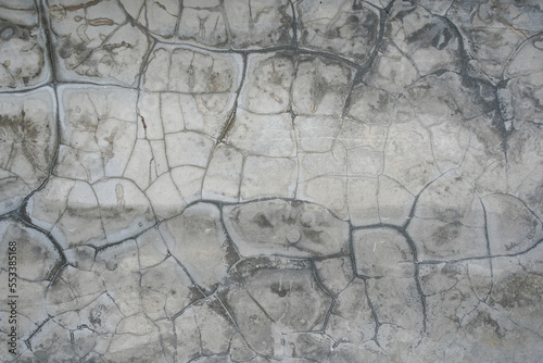 Walls with abstract cement texture