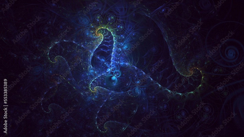 3D rendering abstract colorful fractal light background 3D rendering abstract colorful fractal light background