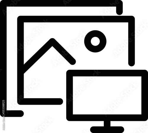 Display Screen Vector Icon