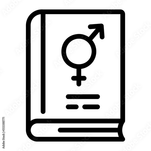 sex education line icon