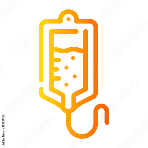 blood transfusion gradient icon
