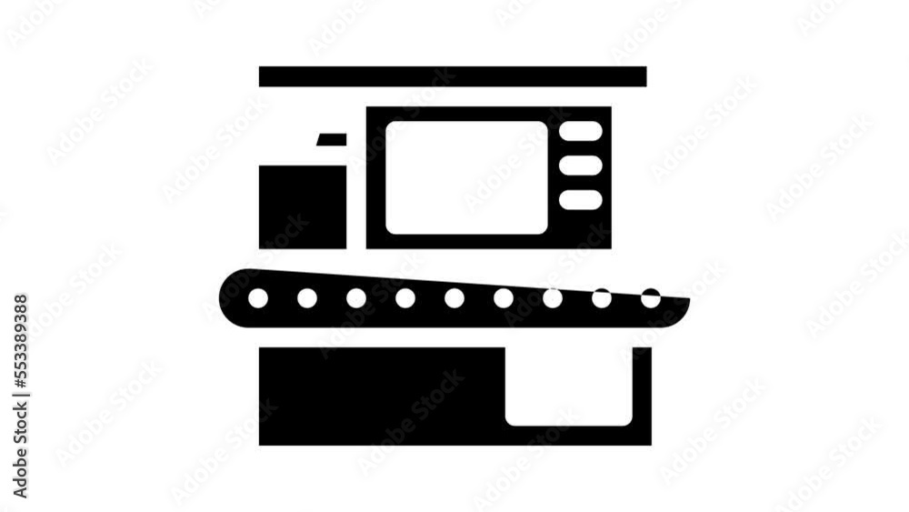 x-ray technology electronic equipment glyph icon animation x-ray technology electronic equipment glyph icon animation