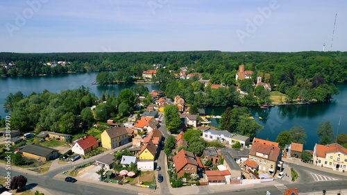 Fototapeta Naklejka Na Ścianę i Meble -  Scenic view of beautiful historical landscape. Travel concept, Łagów in Poland