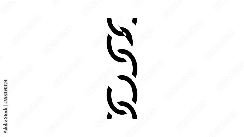 curb chain glyph icon animation curb chain glyph icon animation