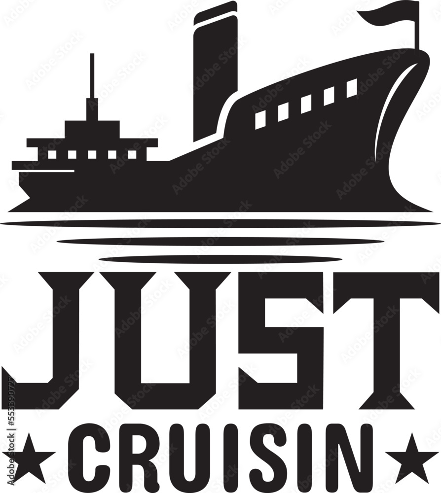 Just cruisin.eps File, Typography t-shirt design