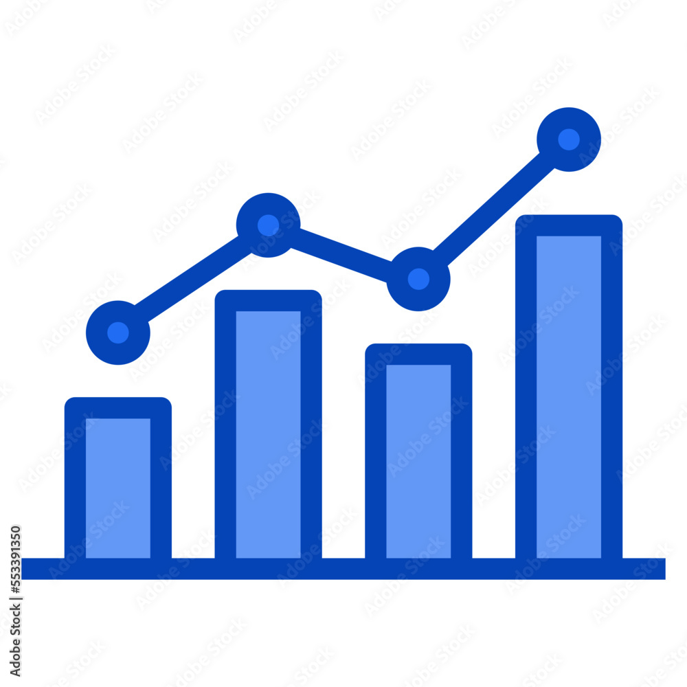 chart blue icon chart blue icon
