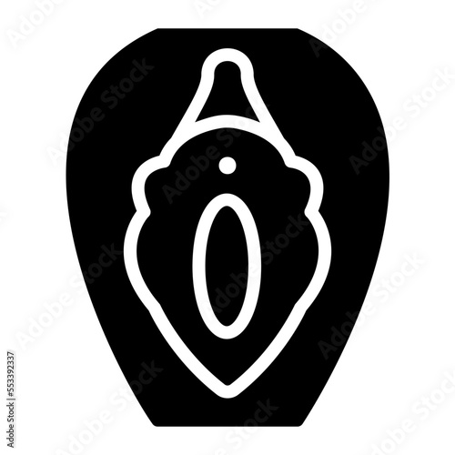 vagina glyph icon