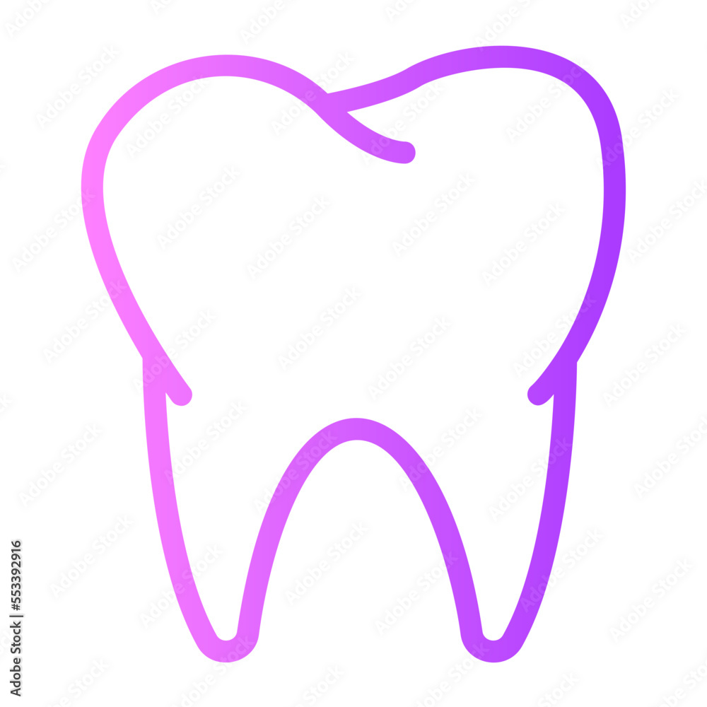 teeth gradient icon teeth gradient icon
