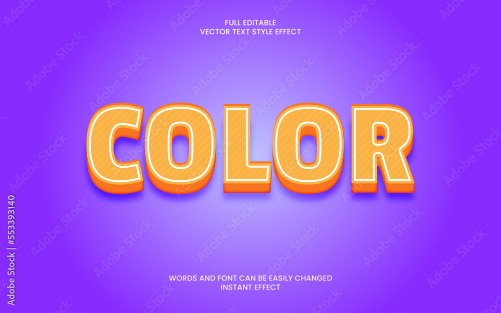 Color Text Effect