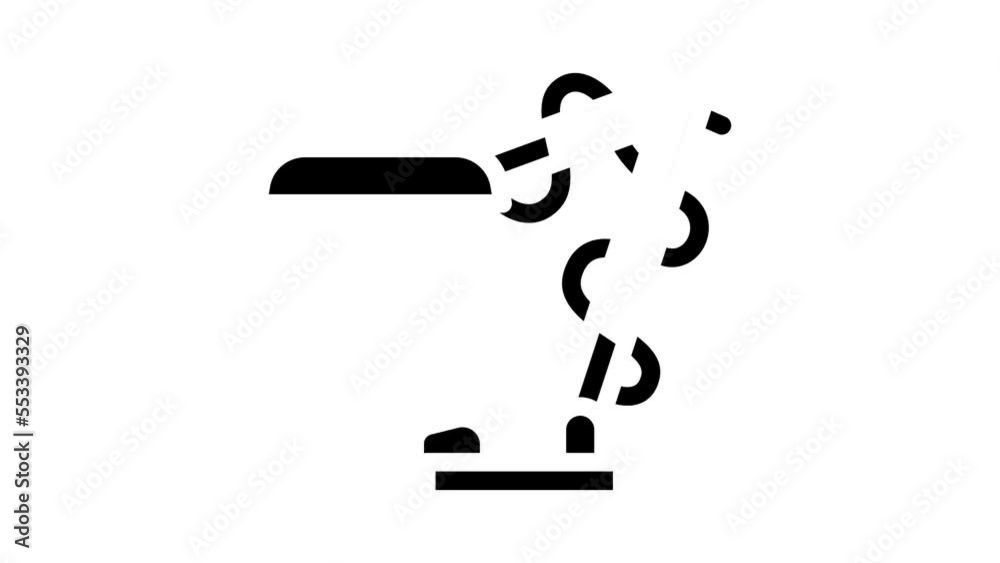 workspace electrical lamp glyph icon animation workspace electrical lamp glyph icon animation