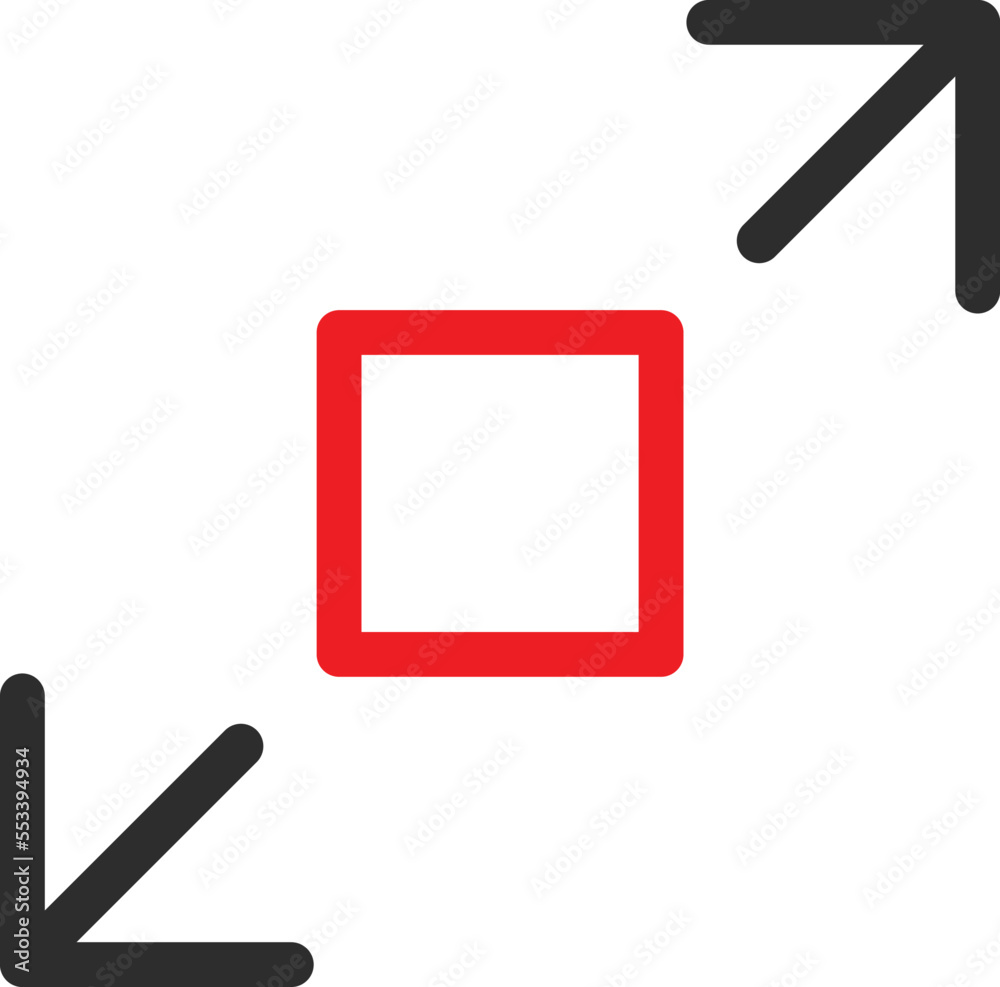 Exit Screen Vector Icon
