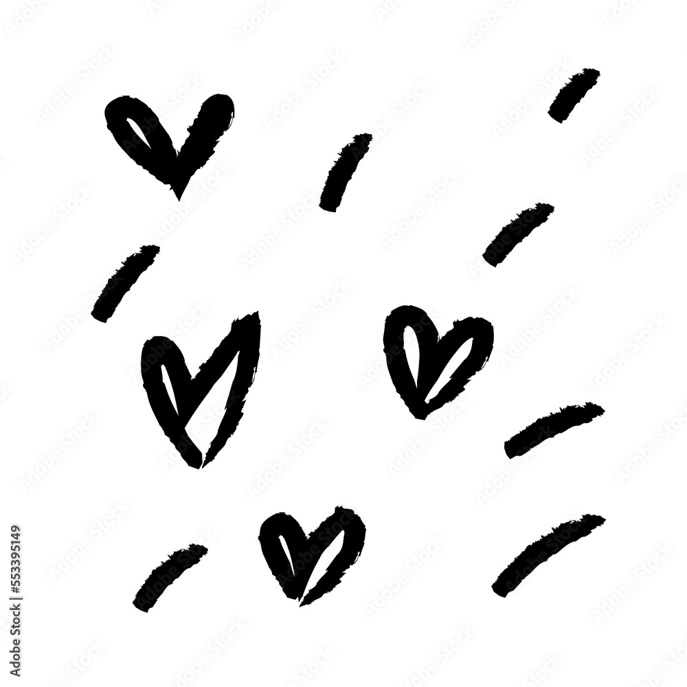 hand print with heart hand print with heart