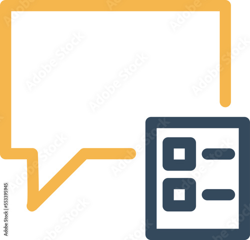 Chat List Vector Icon
