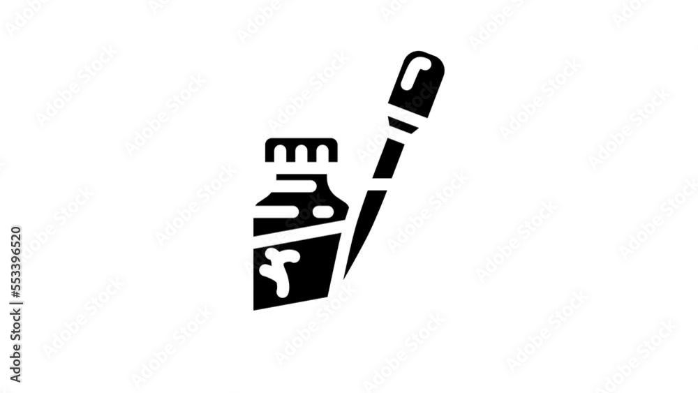 fertilizers liquid glyph icon animation fertilizers liquid glyph icon animation
