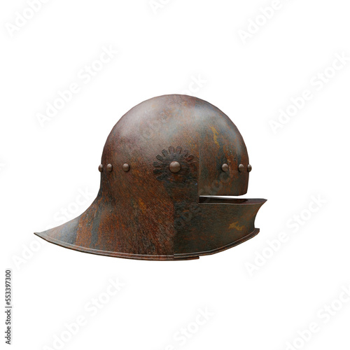 German salet medieval armor helmet photo