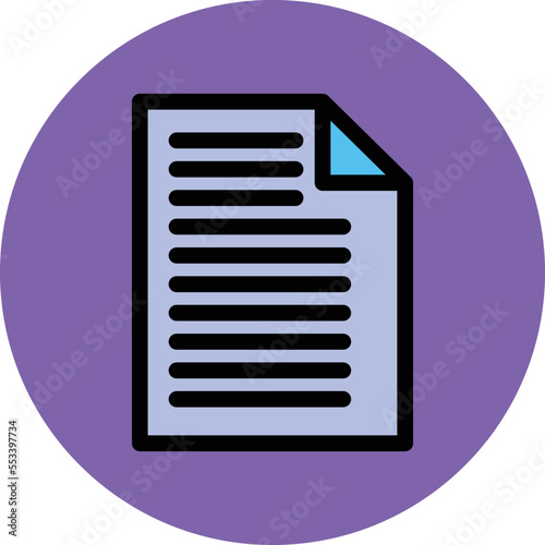 Document paper Vector Icon 