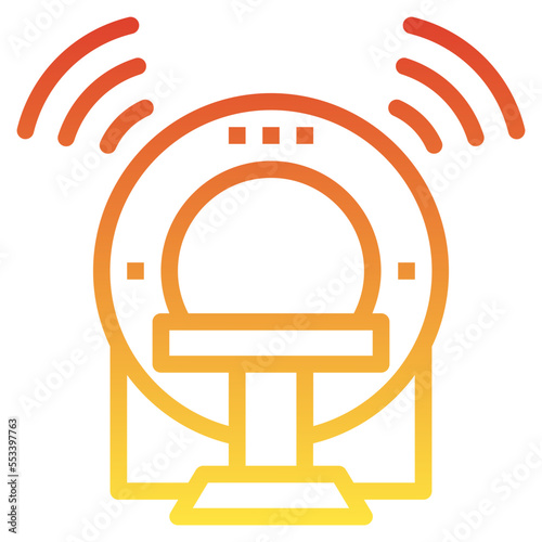 mri gradient line icon