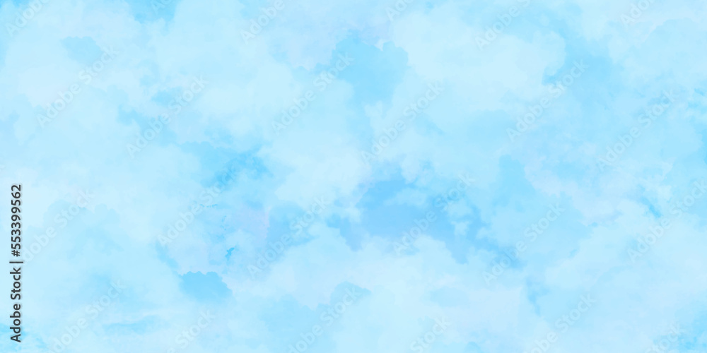 Blue sky background . Cloudy  background with nature texture and clouds . 