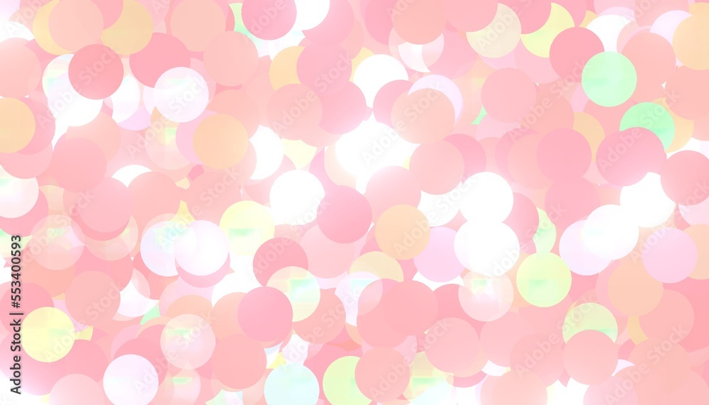 Abstract image of glitter pink circles