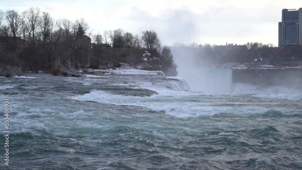 Horseshoe Bend Niagara Waterfall, timelapse Horseshoe Bend Niagara Waterfall, timelapse