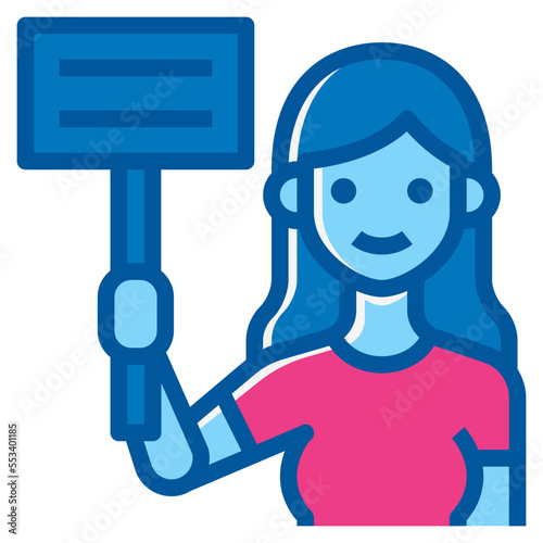 protest two tone icon