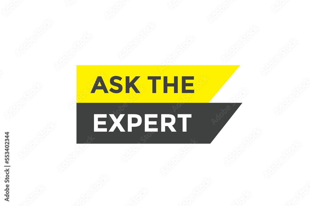 Ask the expert button web banner template Vector Illustration
Ask the expert button web banner template Vector Illustration