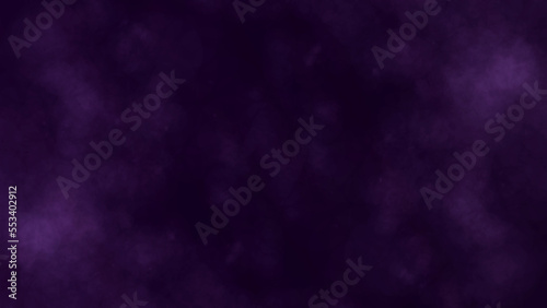 Purple smoke on dark background. Dynamic abstract fog. 3D rendering.