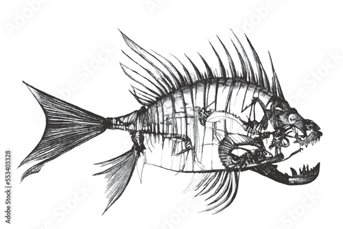 Fish skeleton. Fantastic Se...