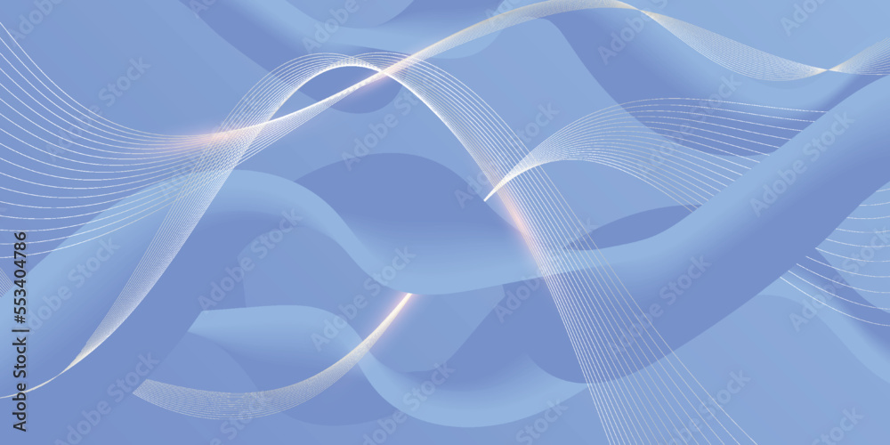 Abstract 3d blue background with golden lines Abstract 3d blue background with golden lines