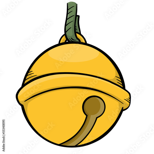 Bell Christmas cartoon collection - element color clipart designed 