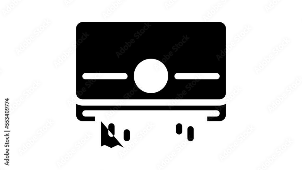 napkin dispenser glyph icon animation napkin dispenser glyph icon animation
