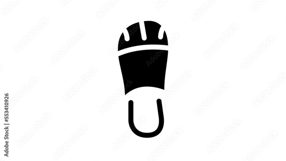 comfort footwear glyph icon animation comfort footwear glyph icon animation