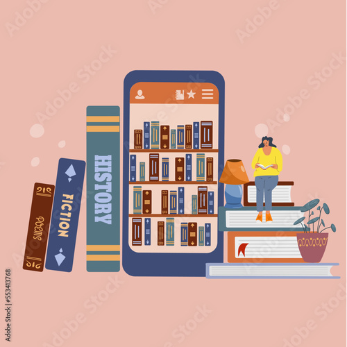 The concept of an online library, bookstores. Applications for reading and downloading books, audiobooks.